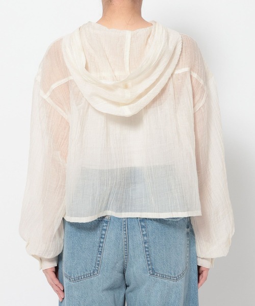 LOWRYS FARM(ローリーズファーム)の「ヨウリュウフードショートシャツ 663709(シャツ/ブラウス・レディース・ブラック/ライトブルー/ホワイト・FREE)」の16枚目の写真