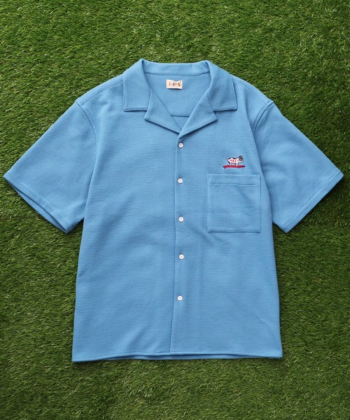 The Endless Summer(エンドレスサマー)の「TES COMFORT WAFFLE SHIRT / 半袖シャツ(シャツ/ブラウス・メンズ・ネイビー/グレー/サックスブルー/ブラック・X-LARGE/LARGE/MEDIUM/SMALL)」の10枚目の写真