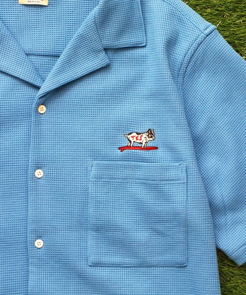 The Endless Summer(エンドレスサマー)の「TES COMFORT WAFFLE SHIRT / 半袖シャツ(シャツ/ブラウス・メンズ・ネイビー/グレー/サックスブルー/ブラック・X-LARGE/LARGE/MEDIUM/SMALL)」の13枚目の写真