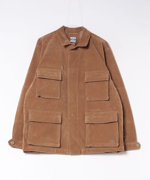 ARMY TWILL(アーミーツイル)の「【ARMY TWILL】Vegan Leather Jacket / レザーファティーグジャケット(ミリタリージャケット・メンズ・ベージュ/ブラック・M/L)」の9枚目の写真