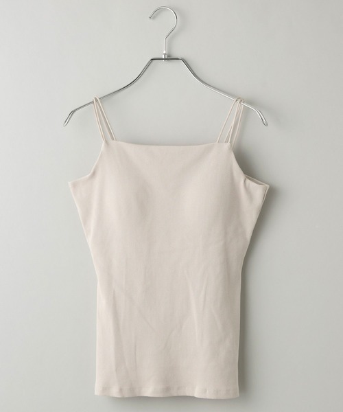 A part by（アパートバイ）の「Ｗストラップキャミ（キャミソール・レディース・オフホワイト/ライトグレー/ブラック・FREE）」の3枚目の写真
