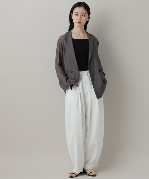 A part by（アパートバイ）の「Ｗストラップキャミ（キャミソール・レディース・オフホワイト/ライトグレー/ブラック・FREE）」の4枚目の写真