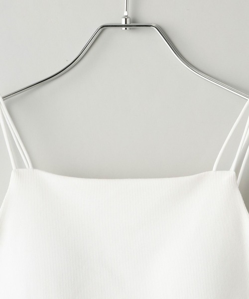 A part by（アパートバイ）の「Ｗストラップキャミ（キャミソール・レディース・オフホワイト/ライトグレー/ブラック・FREE）」の9枚目の写真