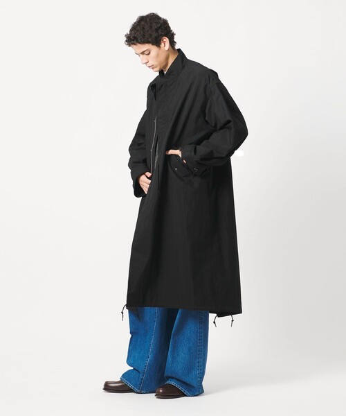LOEFF（ロエフ）の「＜LOEFF＞オックス ミリタリー スタンドカラー コート（その他アウター・レディース・ブラック・2/0/1）」の5枚目の写真