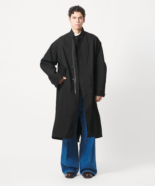 LOEFF（ロエフ）の「＜LOEFF＞オックス ミリタリー スタンドカラー コート（その他アウター・レディース・ブラック・2/0/1）」の7枚目の写真