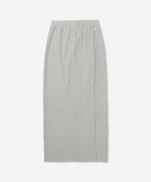 Hurley (ハーレー)の「【Hurley:ハーレー】レディーススリットロングスカート リブニットスカート RIB KNIT SKIRT(スカート・レディース・カーキブラウン/ヘザーグレー/ブラック・SMALL/MEDIUM/LARGE)」の2枚目の写真