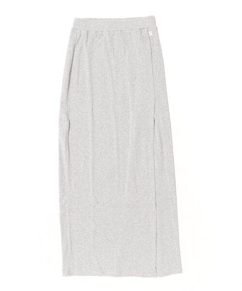 Hurley (ハーレー)の「【Hurley:ハーレー】レディーススリットロングスカート リブニットスカート RIB KNIT SKIRT(スカート・レディース・カーキブラウン/ヘザーグレー/ブラック・SMALL/MEDIUM/LARGE)」の8枚目の写真