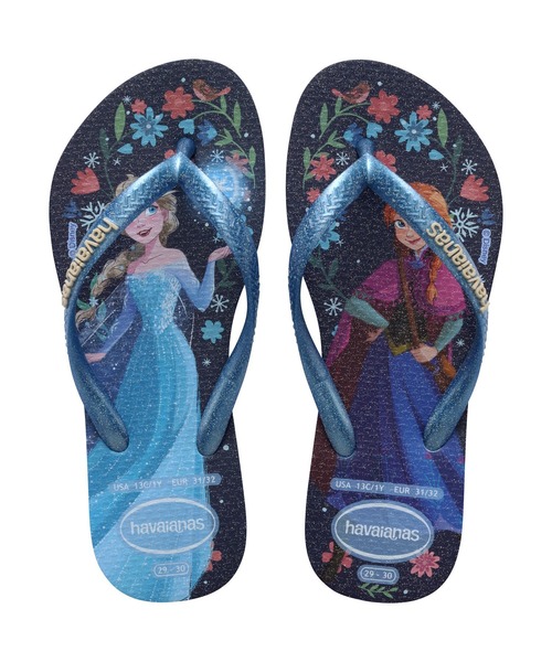 havaianas(ハワイアナス)の「KIDS SLIM PRINCESS(サンダル・キッズ・ブルー系/ベージュ系その他4/ピンク系9・16cm/17cm/18cm/19cm/20cm)」の1枚目の写真
