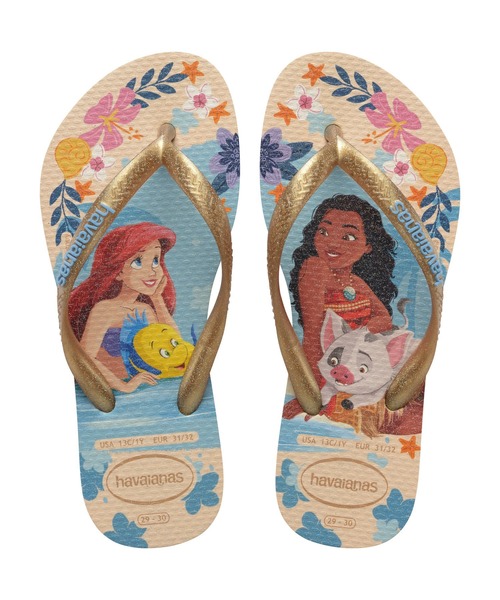 havaianas(ハワイアナス)の「KIDS SLIM PRINCESS(サンダル・キッズ・ブルー系/ベージュ系その他4/ピンク系9・16cm/17cm/18cm/19cm/20cm)」の2枚目の写真