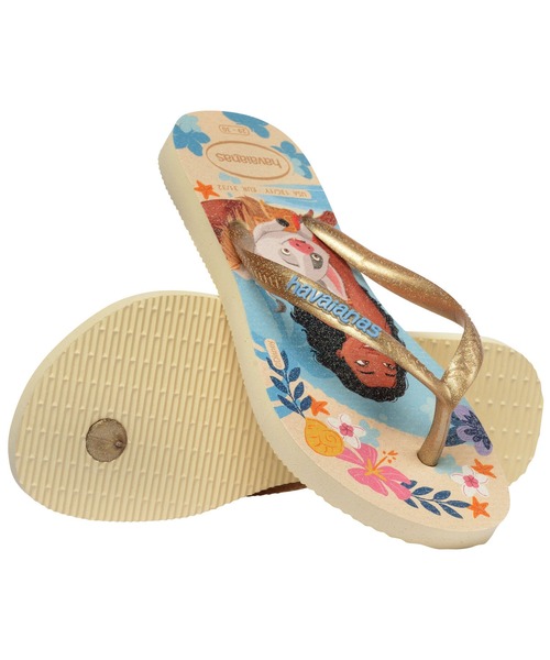 havaianas(ハワイアナス)の「KIDS SLIM PRINCESS(サンダル・キッズ・ブルー系/ベージュ系その他4/ピンク系9・16cm/17cm/18cm/19cm/20cm)」の4枚目の写真