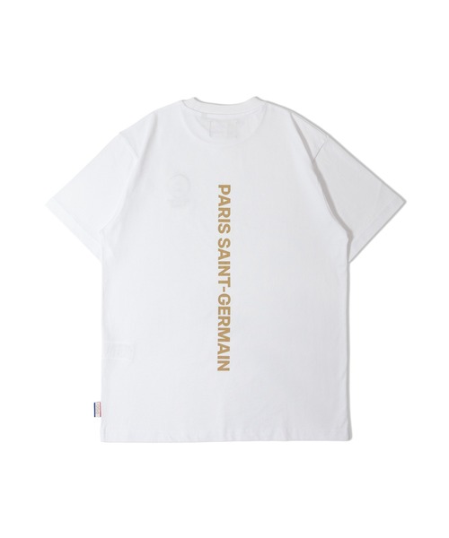 PARIS SAINT-GERMAIN(パリサンジェルマン)の「PSG-BACK LOGO SSTEE(Tシャツ/カットソー・メンズ・ブラック/ホワイト・M/XL/L)」の4枚目の写真