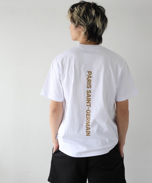 PARIS SAINT-GERMAIN(パリサンジェルマン)の「PSG-BACK LOGO SSTEE(Tシャツ/カットソー・メンズ・ブラック/ホワイト・M/XL/L)」の15枚目の写真
