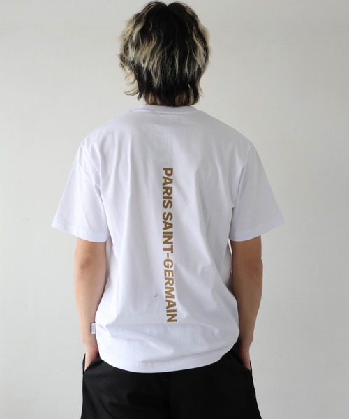 PARIS SAINT-GERMAIN(パリサンジェルマン)の「PSG-BACK LOGO SSTEE(Tシャツ/カットソー・メンズ・ブラック/ホワイト・M/XL/L)」の16枚目の写真