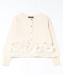 QUEENS COURT（クイーンズコート）の「ブルーミングリボンニットカーディガン（カーディガン/ボレロ）」