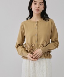 QUEENS COURT（クイーンズコート）の「ブルーミングリボンニットカーディガン（カーディガン/ボレロ）」