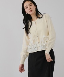 QUEENS COURT | ブルーミングリボンニットカーディガン(カーディガン/ボレロ)