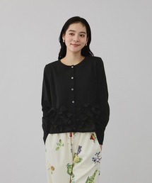 QUEENS COURT（クイーンズコート）の「ブルーミングリボンニットカーディガン（カーディガン/ボレロ）」