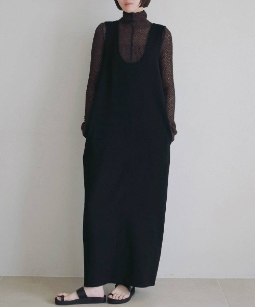 anuke(アンヌーク)の「anuke Uneck Loose Onepiece Uネックルーズワンピース/62620305(ワンピース・レディース・ブラック・38/36)」の6枚目の写真
