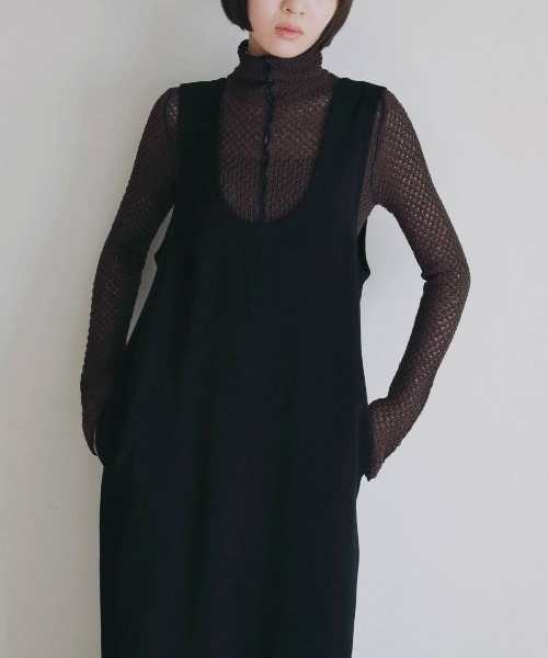 anuke(アンヌーク)の「anuke Uneck Loose Onepiece Uネックルーズワンピース/62620305(ワンピース・レディース・ブラック・38/36)」の8枚目の写真