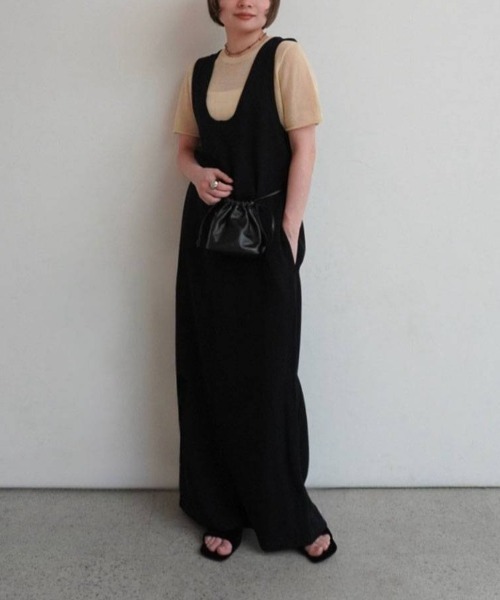 anuke(アンヌーク)の「anuke Uneck Loose Onepiece Uネックルーズワンピース/62620305(ワンピース・レディース・ブラック・38/36)」の16枚目の写真