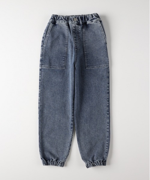 MPS（エムピーエス）の「【MPS】デニムジョガーパンツ (ウエスト総ゴム / リラックスシルエット / ベイカーポケット)（デニムパンツ・キッズ・ライトインディゴブルー/ダークインディゴブルー・110/120/130/140/150/160）」の4枚目の写真