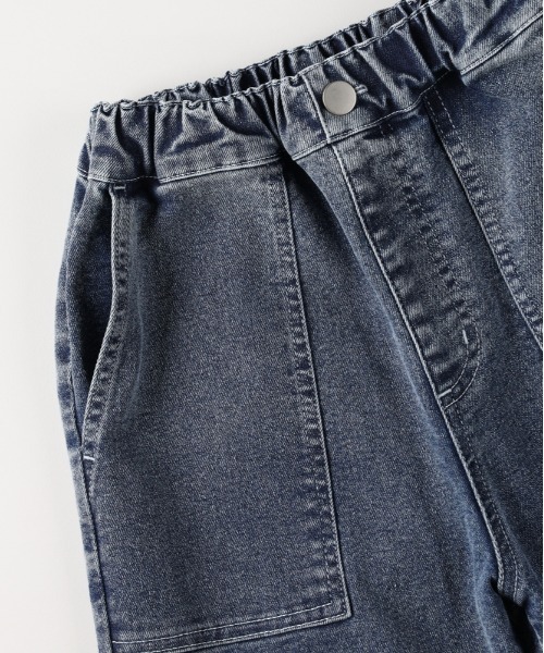 MPS（エムピーエス）の「【MPS】デニムジョガーパンツ (ウエスト総ゴム / リラックスシルエット / ベイカーポケット)（デニムパンツ・キッズ・ライトインディゴブルー/ダークインディゴブルー・110/120/130/140/150/160）」の6枚目の写真