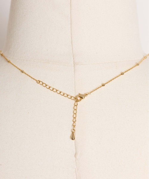 NOELA(ノエラ)の「ステーションチェーンビジューネックレス(ネックレス・レディース・ゴールド/シルバー・フリー)」の5枚目の写真
