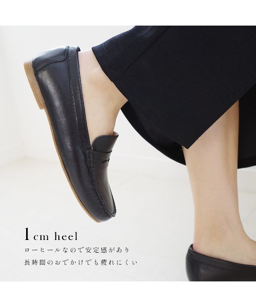 Pointer（shoes）（ポインター）の「【本革】ローファー（スリッポン・レディース・ブラウン/ホワイト/シルバー/ブラック・36/37/35/38/39）」の8枚目の写真