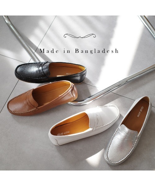 Pointer（shoes）（ポインター）の「【本革】ローファー（スリッポン・レディース・ブラウン/ホワイト/シルバー/ブラック・36/37/35/38/39）」の9枚目の写真