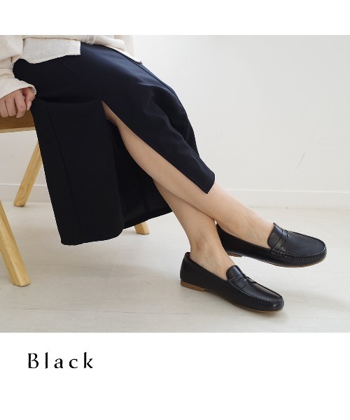 Pointer（shoes）（ポインター）の「【本革】ローファー（スリッポン・レディース・ブラウン/ホワイト/シルバー/ブラック・36/37/35/38/39）」の13枚目の写真