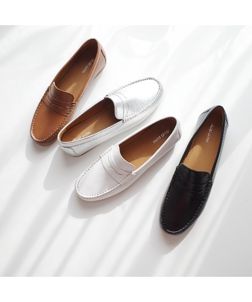 Pointer（shoes）（ポインター）の「【本革】ローファー（スリッポン・レディース・ブラウン/ホワイト/シルバー/ブラック・36/37/35/38/39）」の19枚目の写真