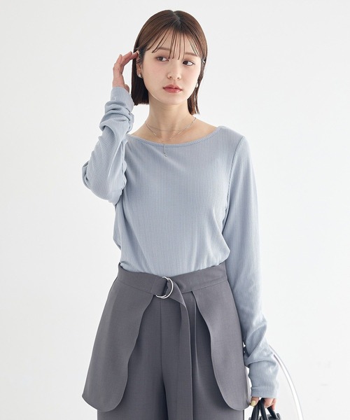 earth music&ecology(アースミュージックアンドエコロジー)の「ツイストカットアウトプルオーバー(Tシャツ/カットソー・レディース・アイボリー・FREE)」の12枚目の写真