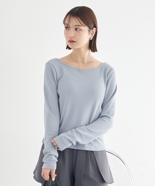 earth music&ecology(アースミュージックアンドエコロジー)の「ツイストカットアウトプルオーバー(Tシャツ/カットソー・レディース・アイボリー・FREE)」の14枚目の写真
