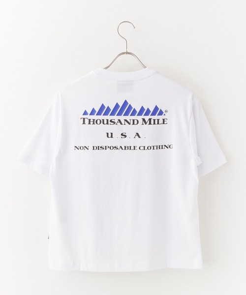 THOUSAND MILE（サウザンドマイル）の「THOUSAND MILE/サウザンドマイル SHORT SLEEVE PRINT T-SHIRT LOGO ロゴ刺繍 クルーネック半袖Tシャツ 2026年春夏（Tシャツ/カットソー・メンズ・ホワイト/ブラック・XS/M/L/XL）」の12枚目の写真