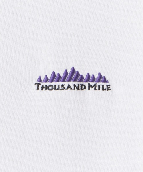 THOUSAND MILE（サウザンドマイル）の「THOUSAND MILE/サウザンドマイル SHORT SLEEVE PRINT T-SHIRT LOGO ロゴ刺繍 クルーネック半袖Tシャツ 2026年春夏（Tシャツ/カットソー・メンズ・ホワイト/ブラック・XS/M/L/XL）」の6枚目の写真