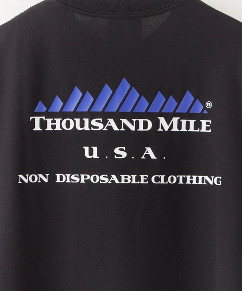 THOUSAND MILE（サウザンドマイル）の「THOUSAND MILE/サウザンドマイル SHORT SLEEVE PRINT T-SHIRT LOGO ロゴ刺繍 クルーネック半袖Tシャツ 2026年春夏（Tシャツ/カットソー・メンズ・ホワイト/ブラック・XS/M/L/XL）」の9枚目の写真
