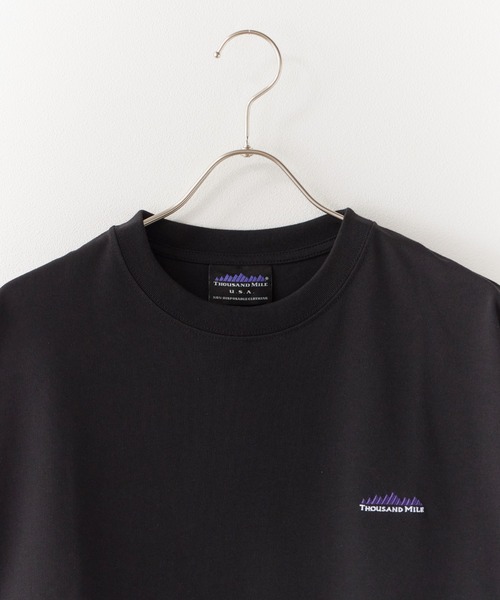 THOUSAND MILE（サウザンドマイル）の「THOUSAND MILE/サウザンドマイル SHORT SLEEVE PRINT T-SHIRT LOGO ロゴ刺繍 クルーネック半袖Tシャツ 2026年春夏（Tシャツ/カットソー・メンズ・ホワイト/ブラック・XS/M/L/XL）」の10枚目の写真