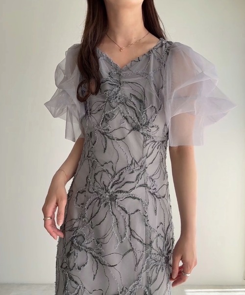 junoah(ジュノア)の「シャギーレースマーメイドワンピース(ワンピース・レディース・グレー/ベージュ・LARGE/MEDIUM/SMALL)」の8枚目の写真