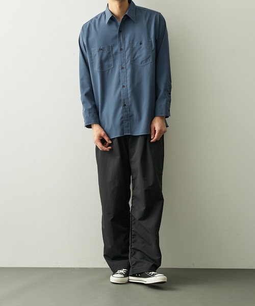 nanamica(ナナミカ)の「【nanamica/ナナミカ】Polyester Wool Field Shirt(シャツ/ブラウス・メンズ・グレー/ブルー・S)」の8枚目の写真