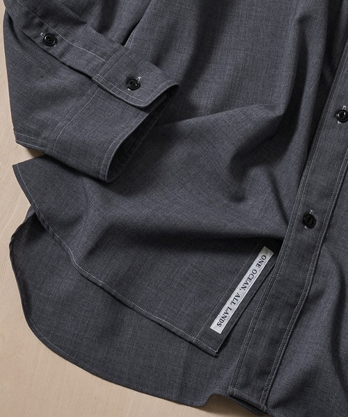 nanamica(ナナミカ)の「【nanamica/ナナミカ】Polyester Wool Field Shirt(シャツ/ブラウス・メンズ・グレー/ブルー・S)」の11枚目の写真