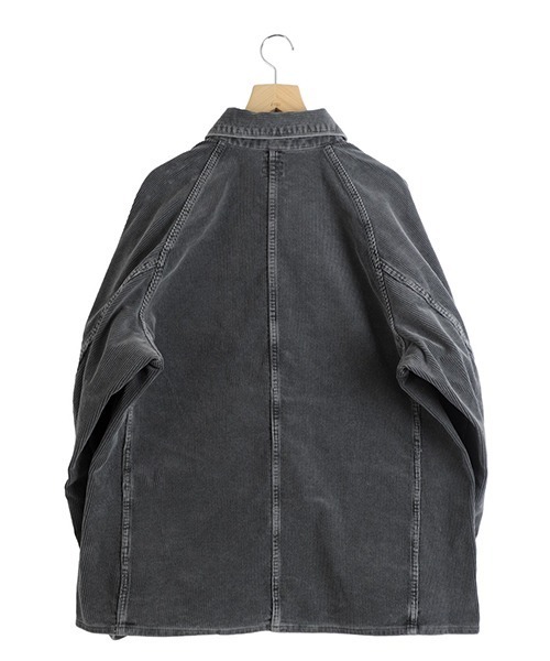 GOLD（ゴールド）の「GOLD / ゴールド：9W CORDUROY WORK COAT：25B-GL15738[MUS]（その他アウター・メンズ・グレー・L）」の2枚目の写真