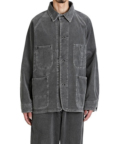 GOLD（ゴールド）の「GOLD / ゴールド：9W CORDUROY WORK COAT：25B-GL15738[MUS]（その他アウター・メンズ・グレー・L）」の9枚目の写真