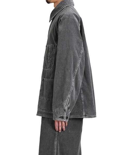 GOLD（ゴールド）の「GOLD / ゴールド：9W CORDUROY WORK COAT：25B-GL15738[MUS]（その他アウター・メンズ・グレー・L）」の10枚目の写真