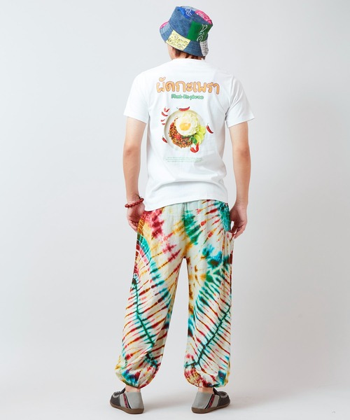 チャイハネ(チャイハネ)の「【チャイハネ】エスニックフード ガパオメンズTシャツ(Tシャツ/カットソー・メンズ・ホワイト/ベージュ・FREE)」の4枚目の写真