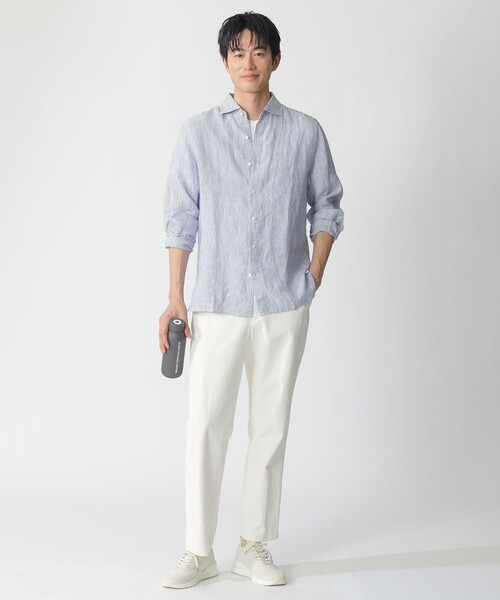 ECOALF(エコアルフ)の「ALFREDO シャツ / ALFRED LINEN STRIPES MAN(シャツ/ブラウス・メンズ・グリーン系その他/ブルー系その他4・M/L)」の16枚目の写真