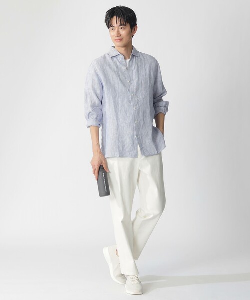 ECOALF(エコアルフ)の「ALFREDO シャツ / ALFRED LINEN STRIPES MAN(シャツ/ブラウス・メンズ・グリーン系その他/ブルー系その他4・M/L)」の10枚目の写真