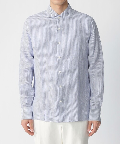 ECOALF(エコアルフ)の「ALFREDO シャツ / ALFRED LINEN STRIPES MAN(シャツ/ブラウス・メンズ・グリーン系その他/ブルー系その他4・M/L)」の13枚目の写真