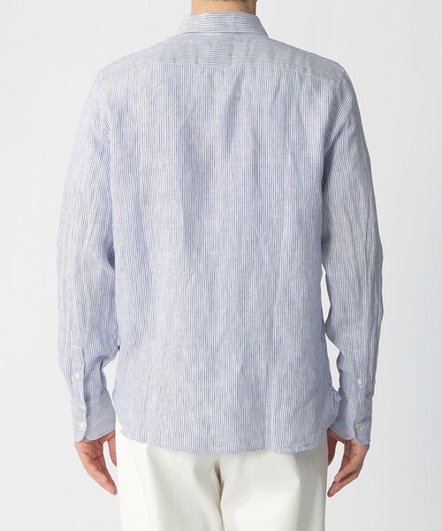 ECOALF(エコアルフ)の「ALFREDO シャツ / ALFRED LINEN STRIPES MAN(シャツ/ブラウス・メンズ・グリーン系その他/ブルー系その他4・M/L)」の3枚目の写真