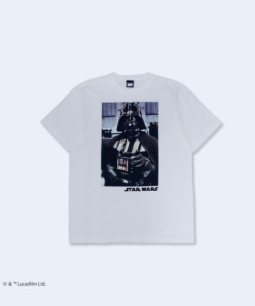 STAR WARS(スターウォーズ)の「『スター・ウォーズ/STARWARS』"""Darth Vader"" T-Shirt" 半袖プリントTシャツ ビックシルエット ピグメント加工 ヴィンテージライク(Tシャツ/カットソー・メンズ・チャコール/ホワイト・LARGE/X-LARGE/MEDIUM)」の2枚目の写真