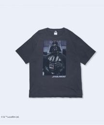 『スター・ウォーズ/STARWARS』"""Darth Vader"" T-Shirt"  半袖プリントTシャツ ビックシルエット ピグメント加工 ヴィンテージライク